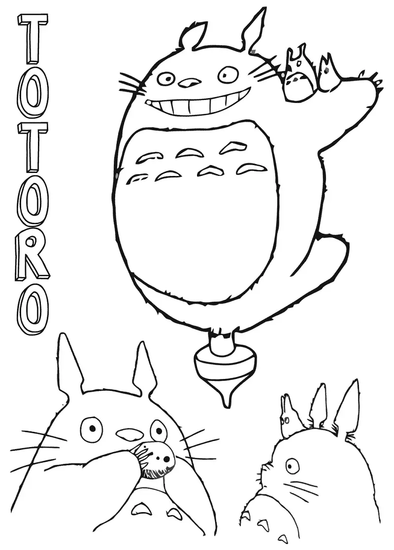 Desenhos de Totoro Para Colorir 39