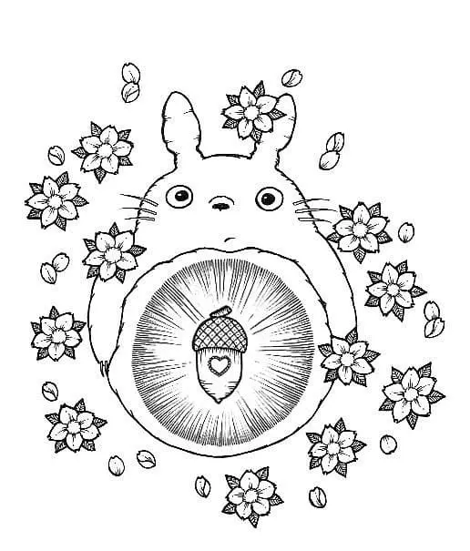 Desenhos de Totoro Para Colorir 43