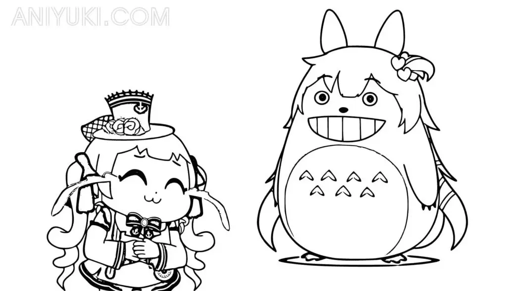 Desenhos de Totoro Para Colorir 44