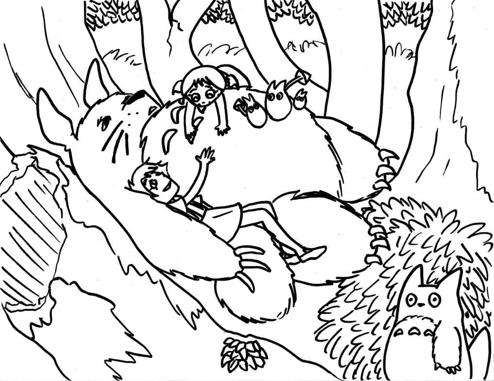 Desenhos de Totoro Para Colorir 45