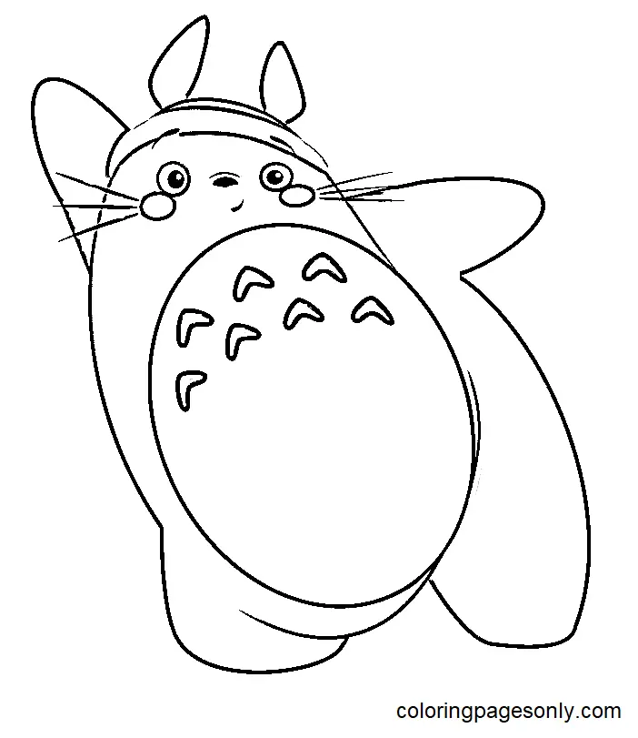 Desenhos de Totoro Para Colorir 46