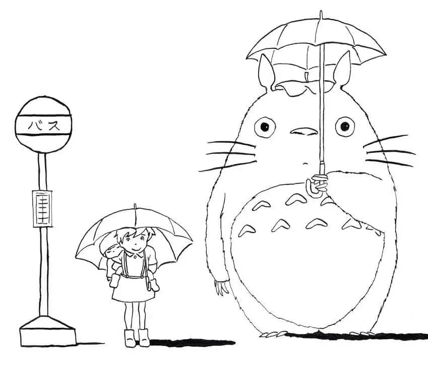 Desenhos de Totoro Para Colorir 5