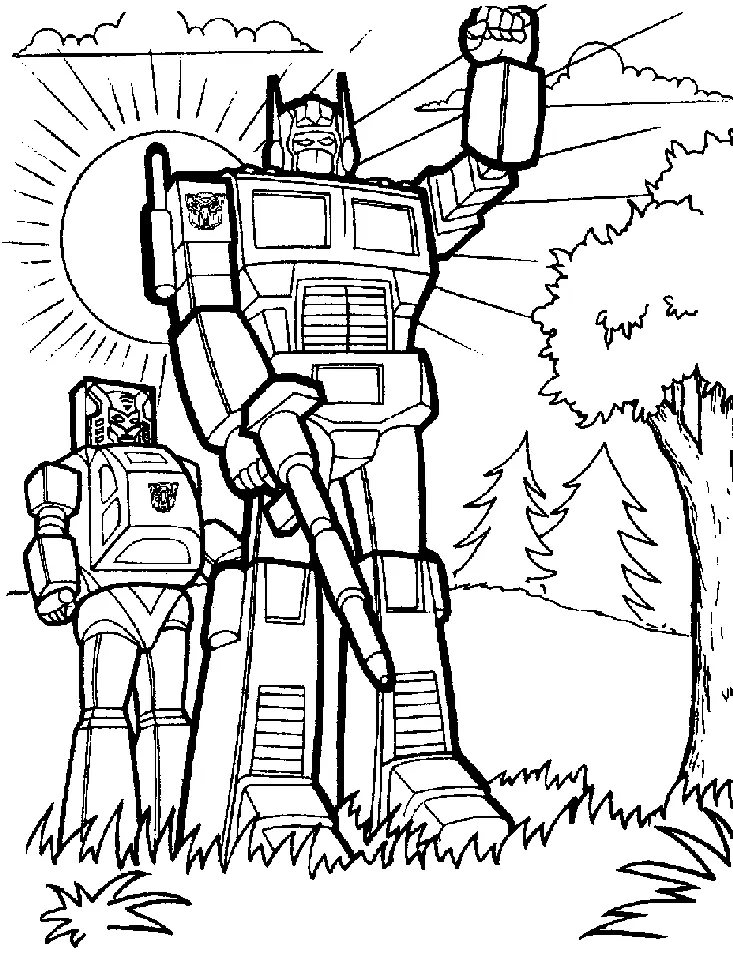 Desenhos de Transformers Para Colorir 12