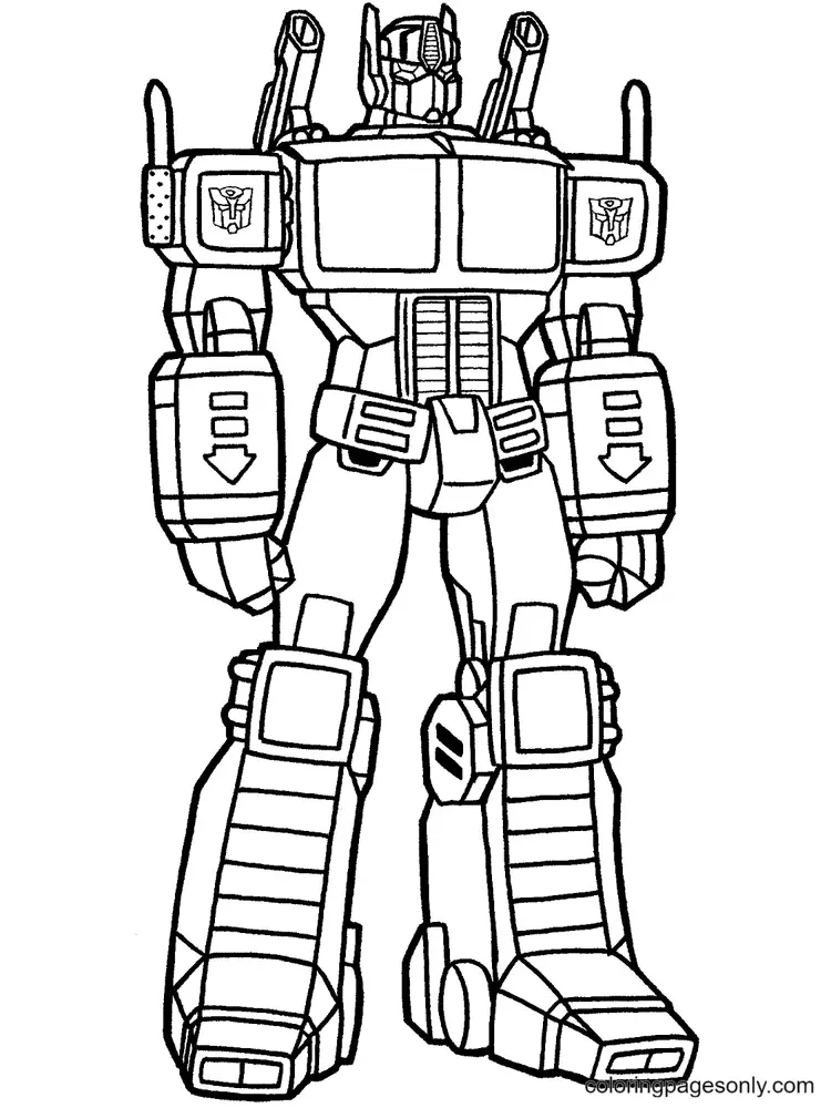 Desenhos de Transformers Para Colorir 18