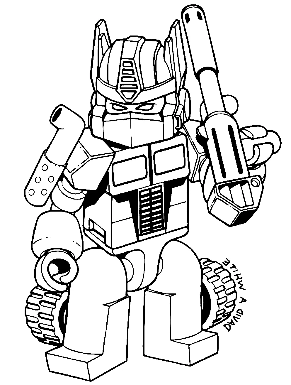 Desenhos de Transformers Para Colorir 40