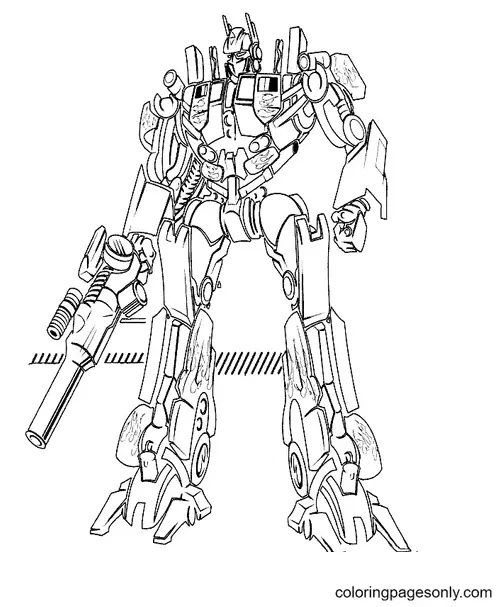 Desenhos de Transformers Para Colorir 41