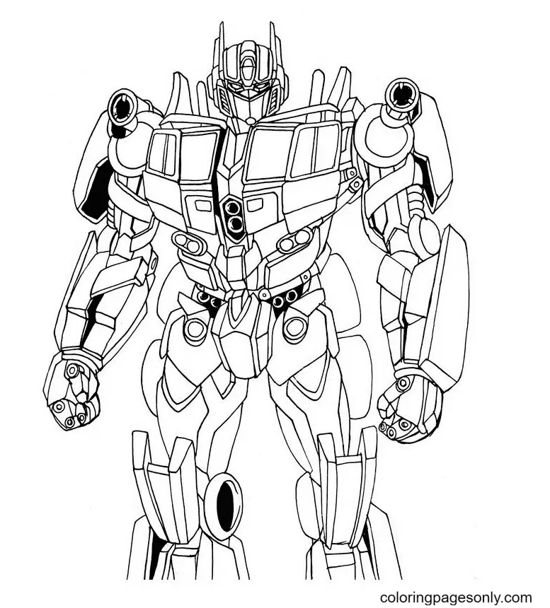 Desenhos de Transformers Para Colorir 9