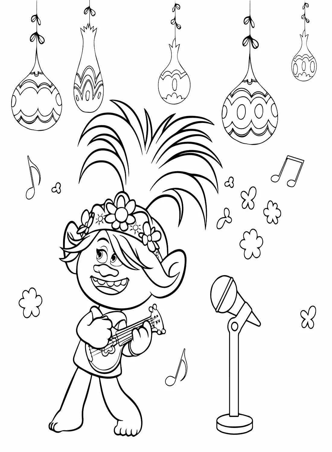 Desenhos de Trolls World Tour Para Colorir 1