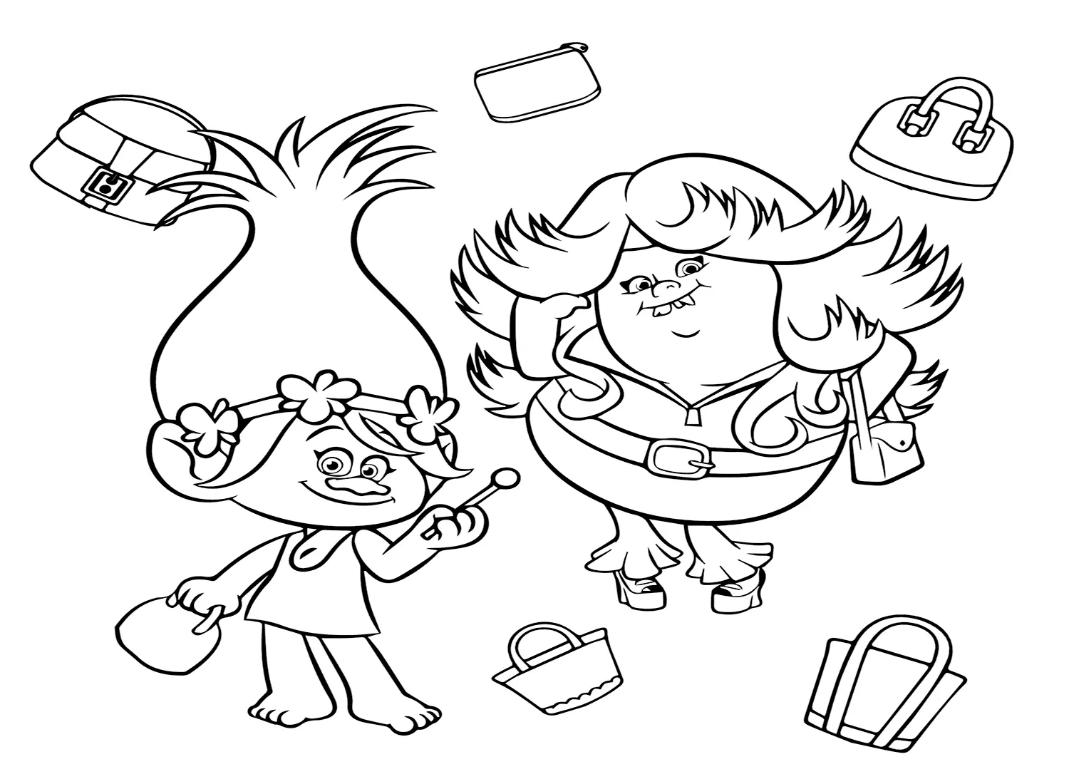 Desenhos de Trolls World Tour Para Colorir 13