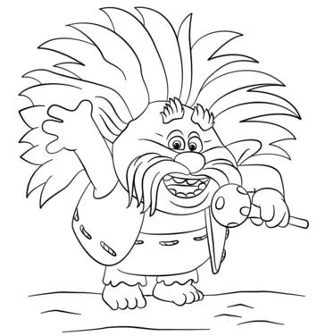 Desenhos de Trolls World Tour Para Colorir 21