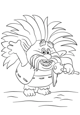 Desenhos de Trolls World Tour Para Colorir 45