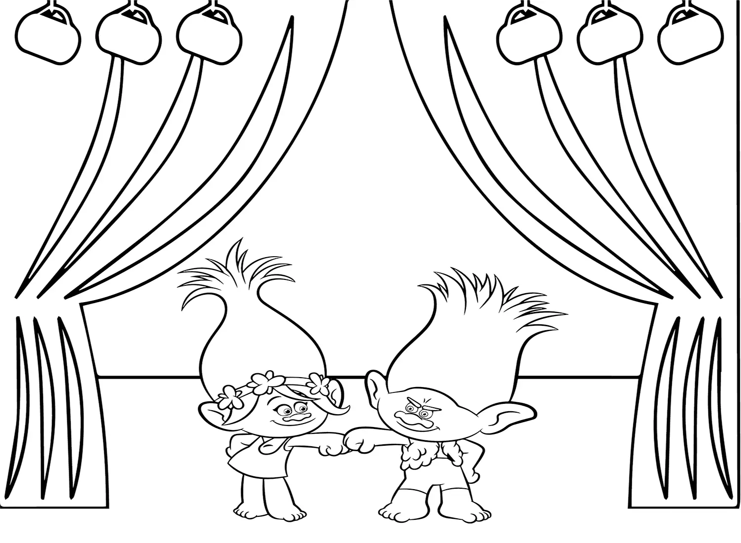 Desenhos de Trolls World Tour Para Colorir 5