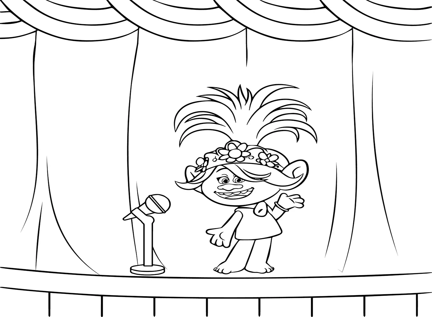 Desenhos de Trolls World Tour Para Colorir 6