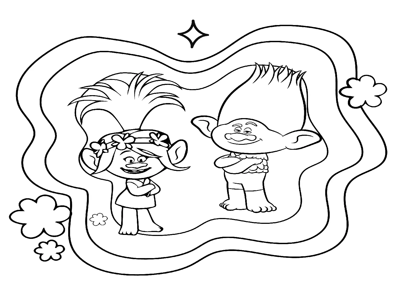 Desenhos de Trolls World Tour Para Colorir 8