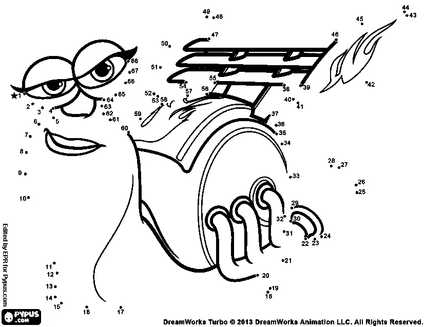 Desenhos de Turbo Para Colorir 34