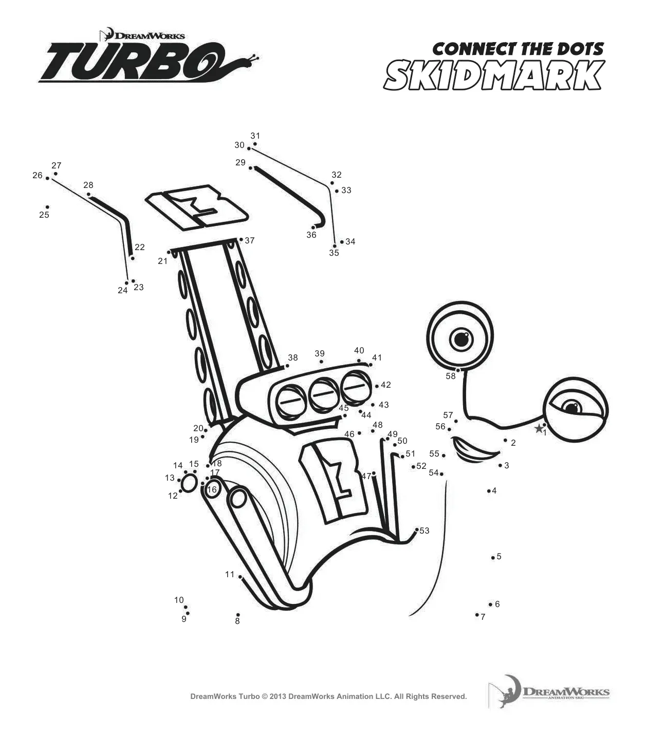 Desenhos de Turbo Para Colorir 36