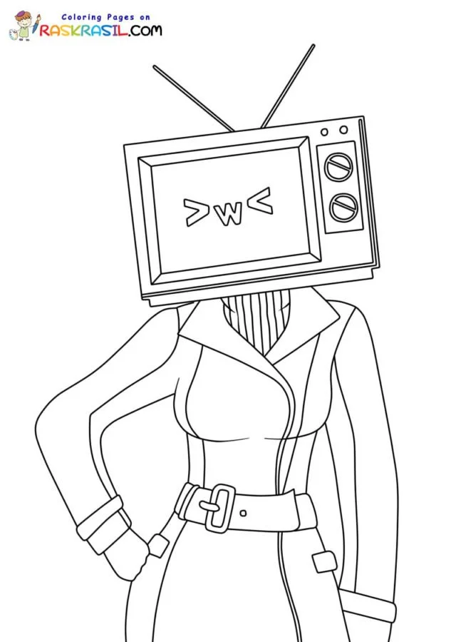 Desenhos de Tv Woman Para Colorir