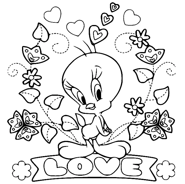 Desenhos de Tweety Para Colorir 19