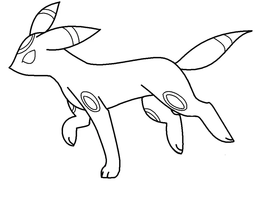 Desenhos de Umbreon Para Colorir 11