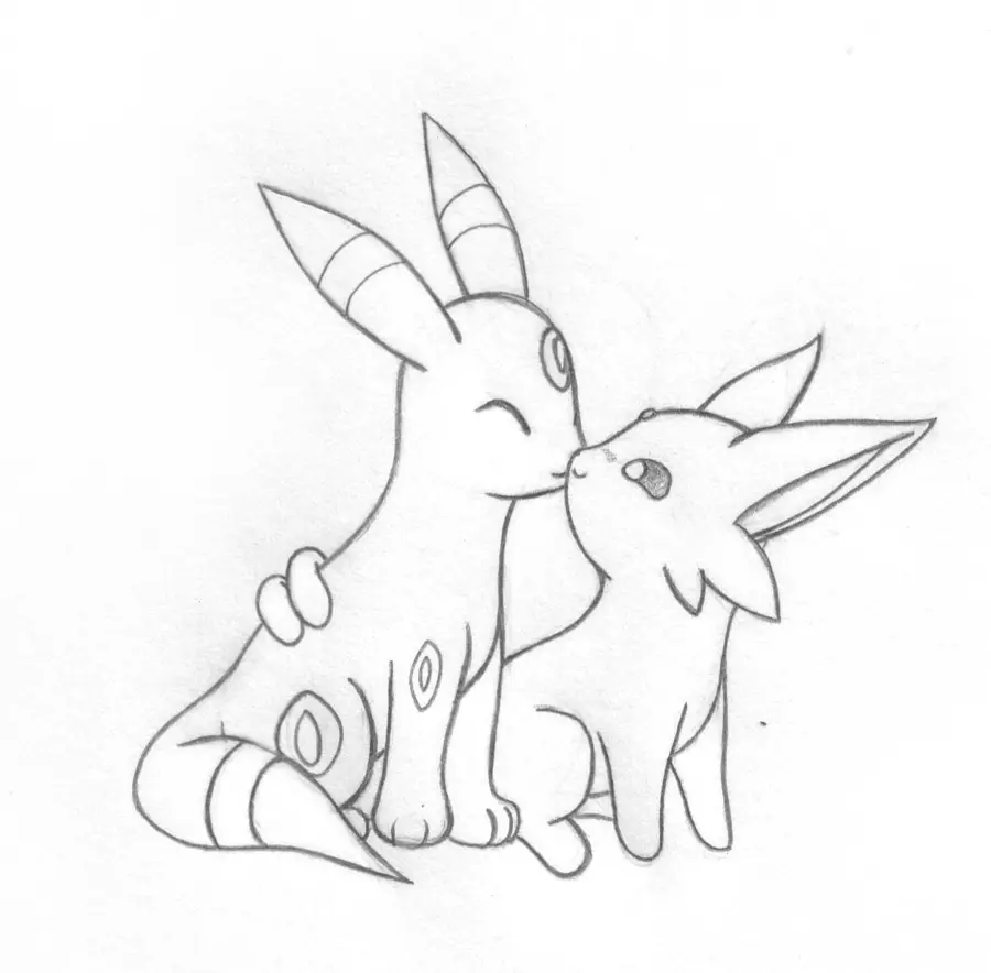 Desenhos de Umbreon Para Colorir 15