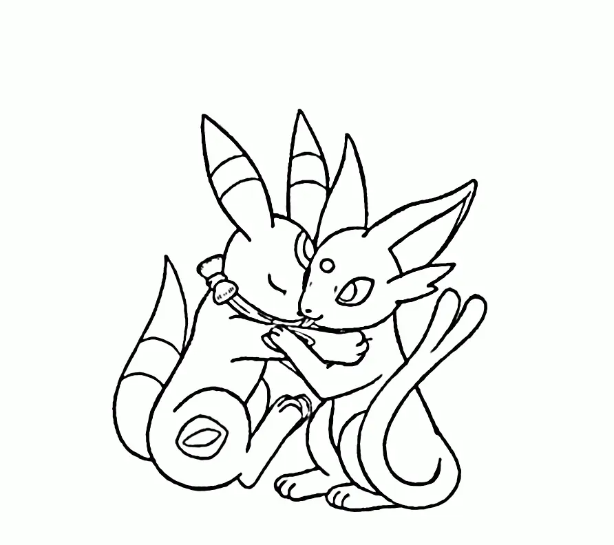 Desenhos de Umbreon Para Colorir 21