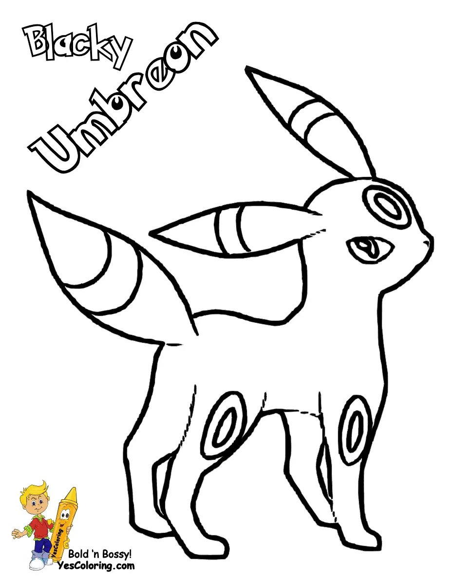 Desenhos de Umbreon Para Colorir 31