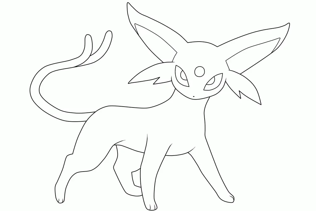 Desenhos de Umbreon Para Colorir 33