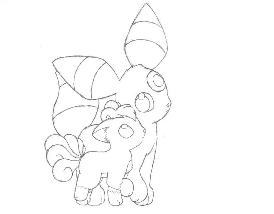 Desenhos de Umbreon Para Colorir 34