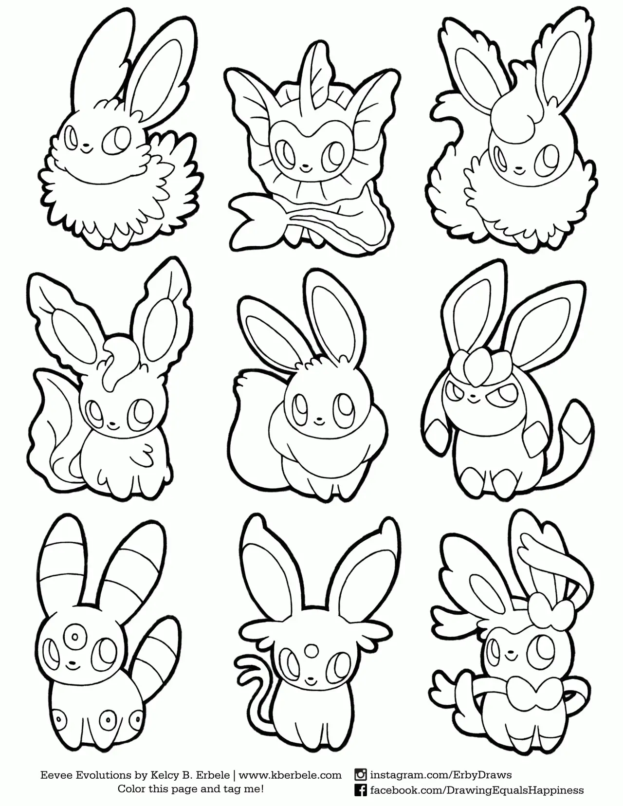 Desenhos de Umbreon Para Colorir 36