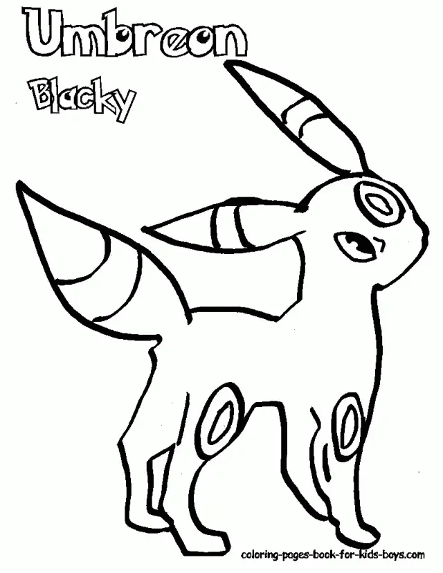 Desenhos de Umbreon Para Colorir 5