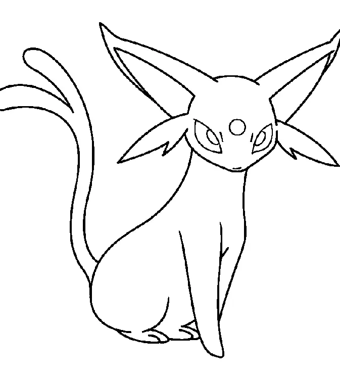 Desenhos de Umbreon Para Colorir 8