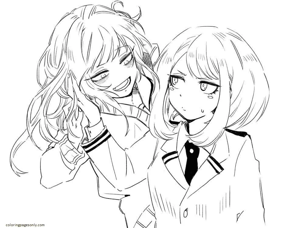 Desenhos de Uraraka Para Colorir 24