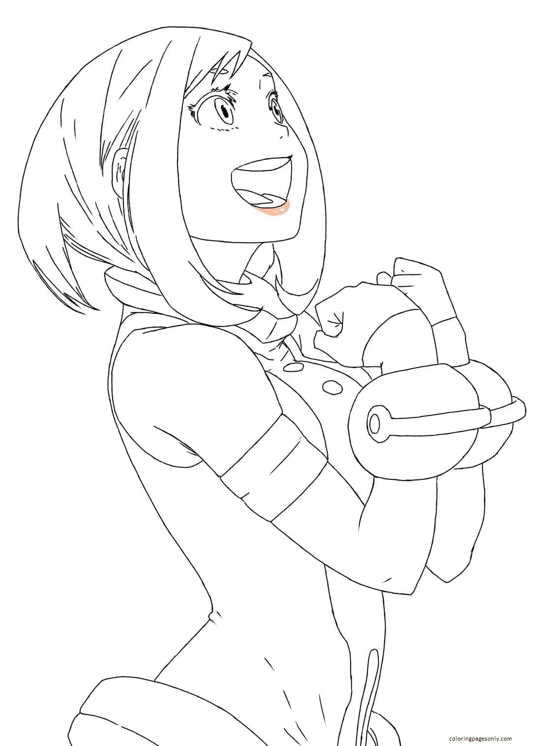 Desenhos de Uraraka Para Colorir 46