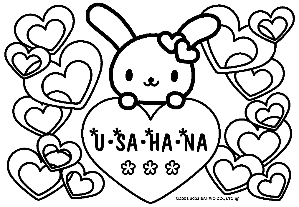 Desenhos de Usahana Para Colorir 11