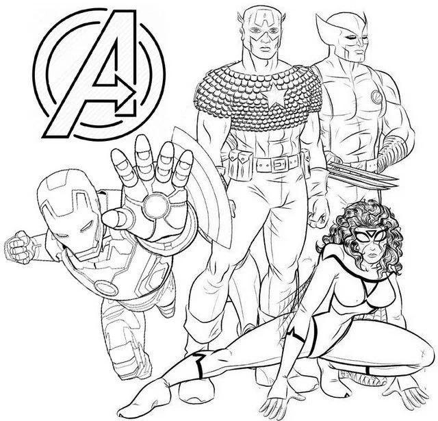 Desenhos de Vingadores para Colorir 7