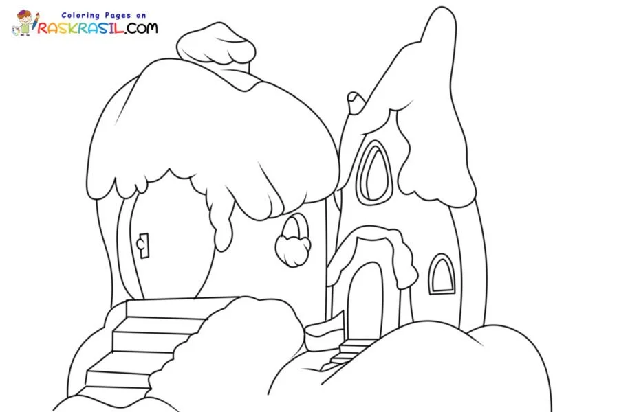 Desenhos de Whoville Casas Para Colorir 8