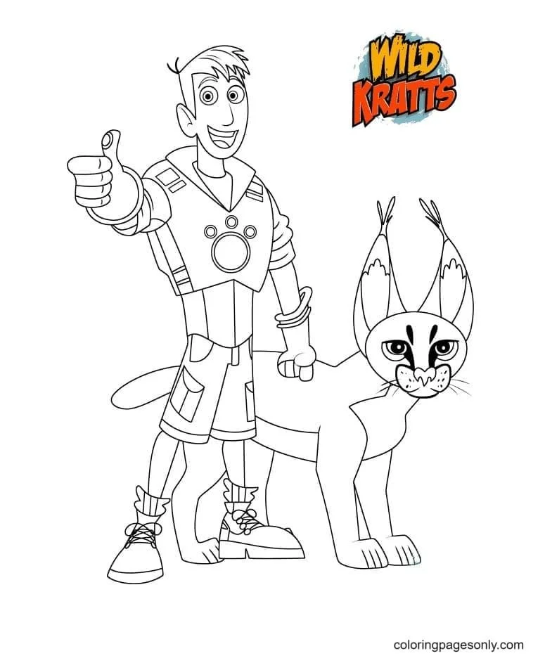 Desenhos de Wild Kratts Para Colorir 12