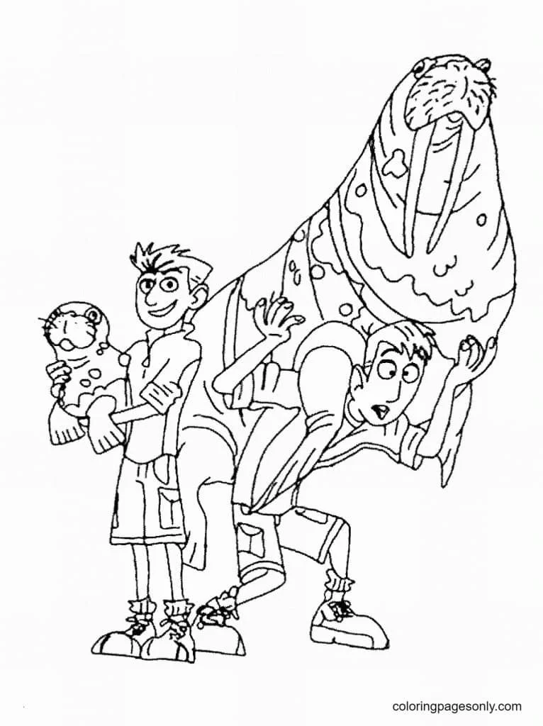 Desenhos de Wild Kratts Para Colorir 13