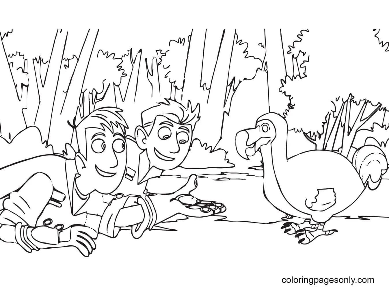 Desenhos de Wild Kratts Para Colorir 22