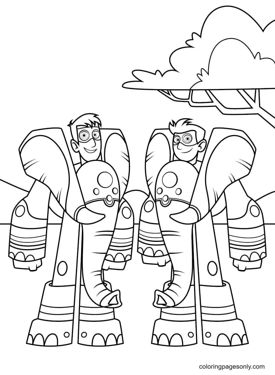 Desenhos de Wild Kratts Para Colorir 8