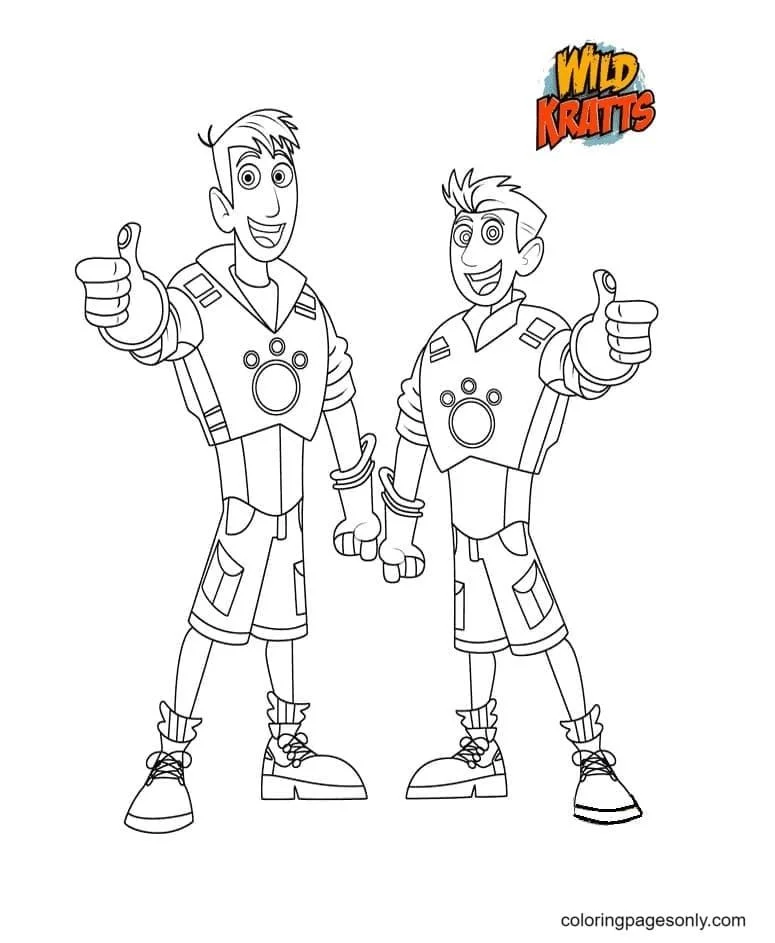 Desenhos de Wild Kratts Para Colorir 9