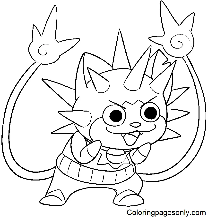 Desenhos de Yo Kai Watch Para Colorir 15