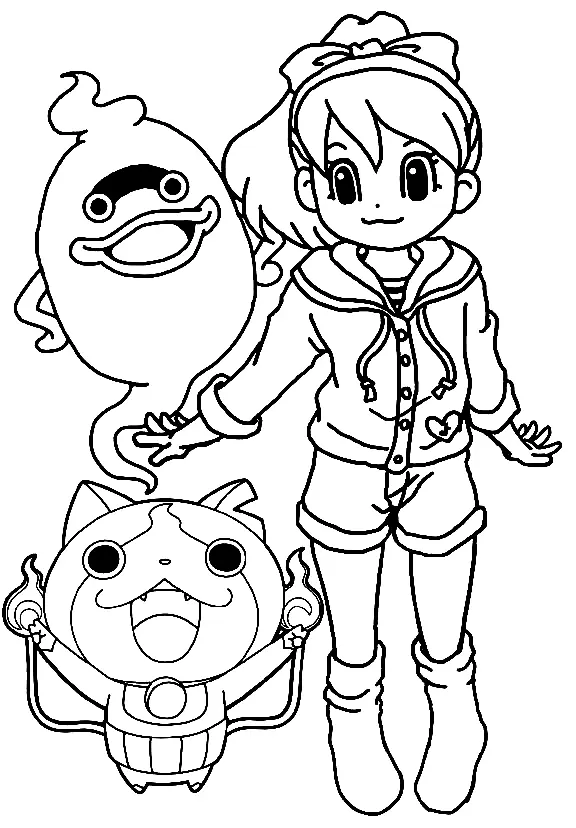 Desenhos de Yo Kai Watch Para Colorir 46