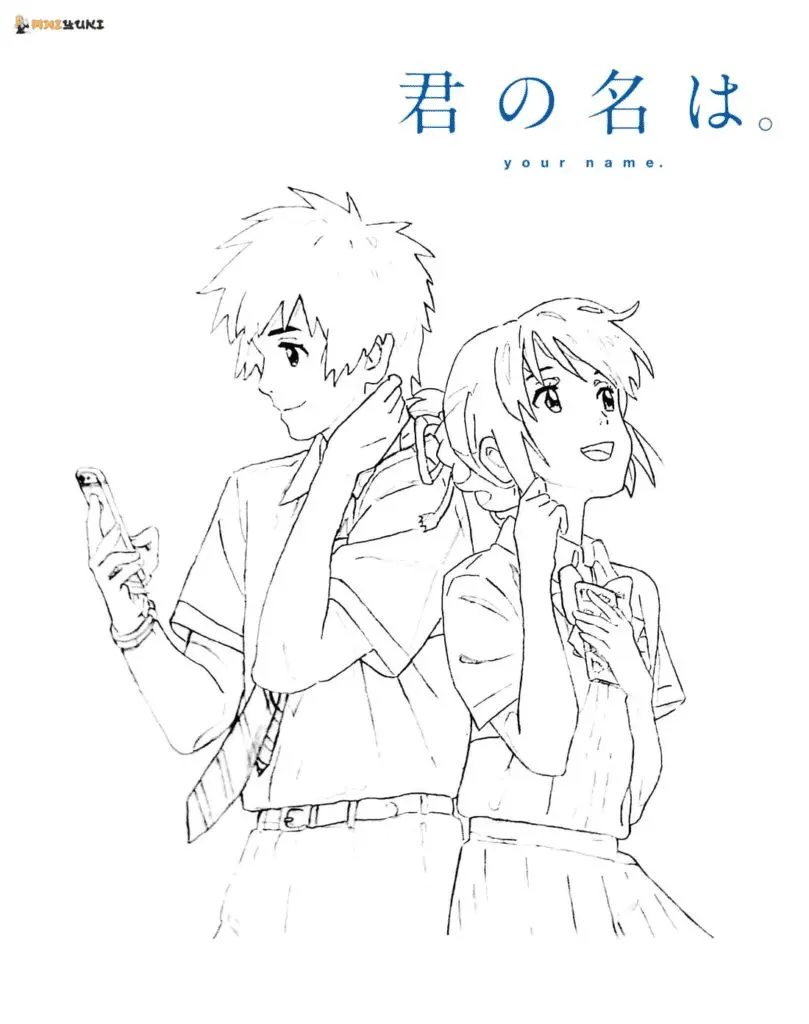 Desenhos de Your Name Para Colorir