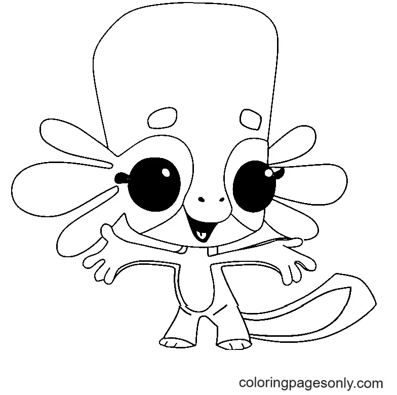 Desenhos de Zooba Para Colorir 1