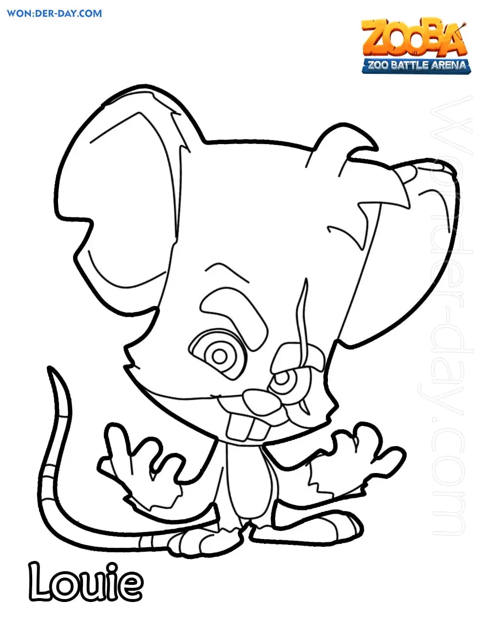 Desenhos de Zooba Para Colorir 12