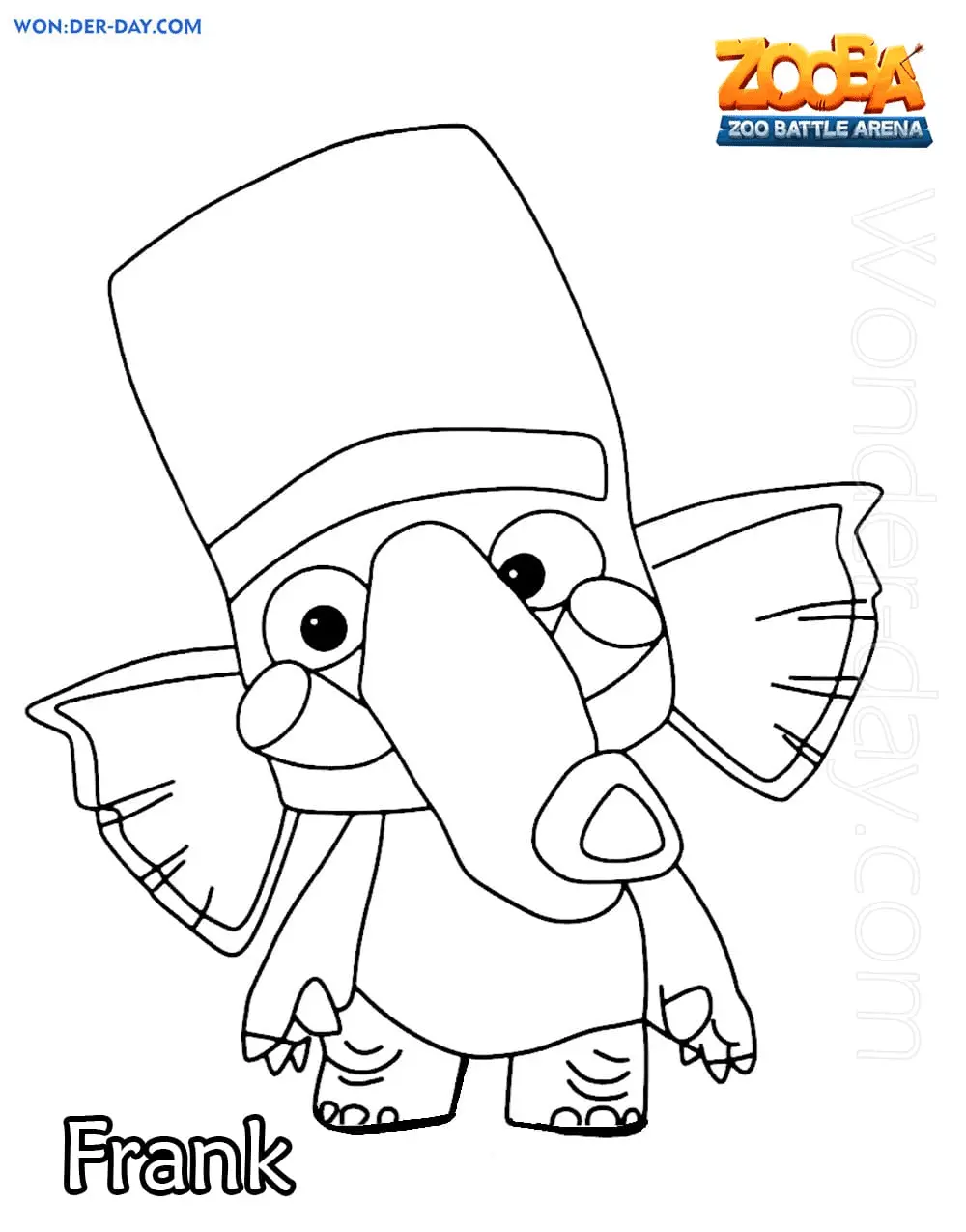 Desenhos de Zooba Para Colorir 23