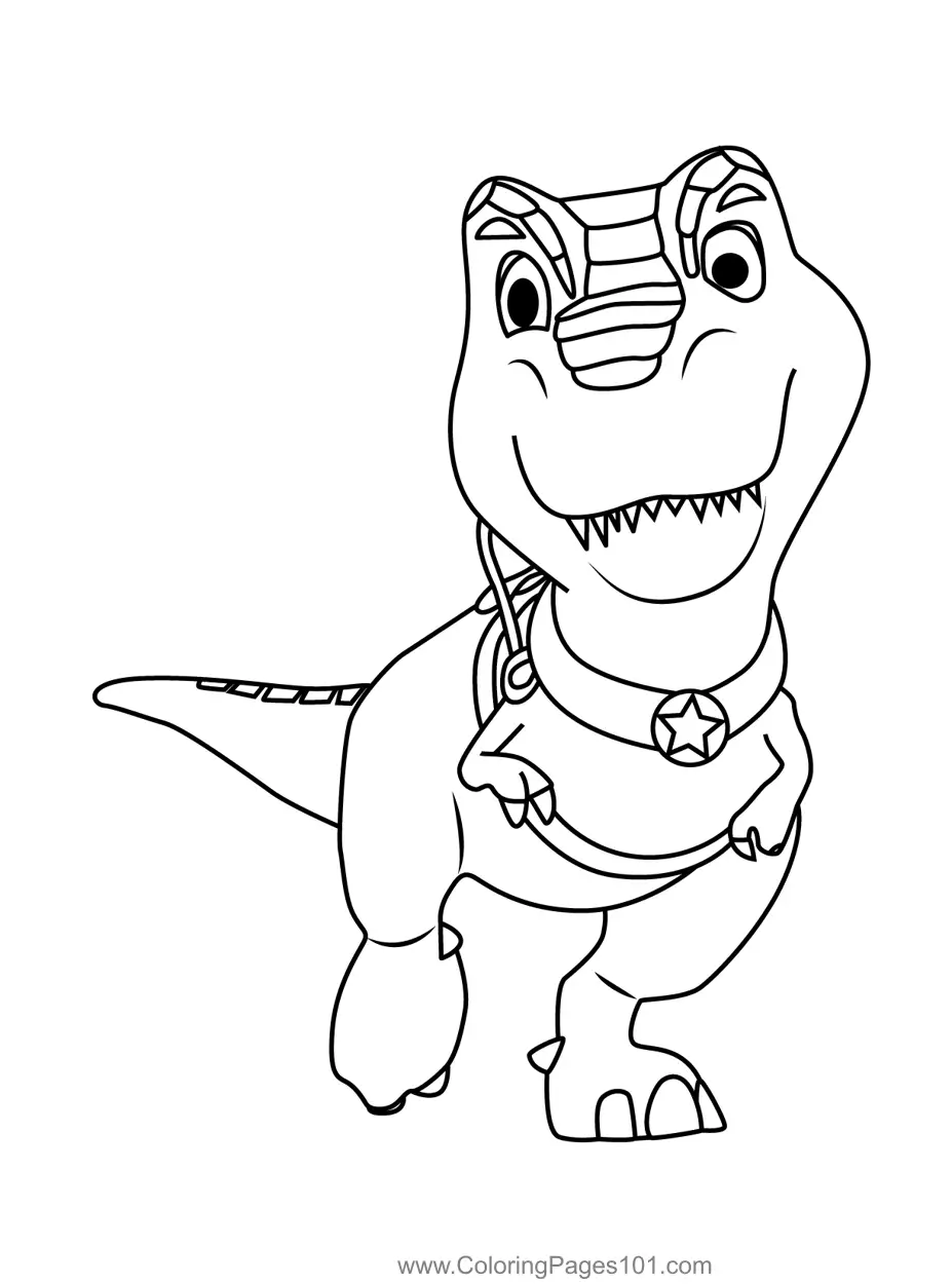 Dino Ranch Para Colorir 4