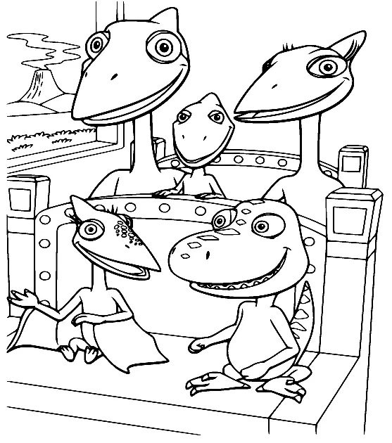 Dinosaur Train Coloring Pages 49