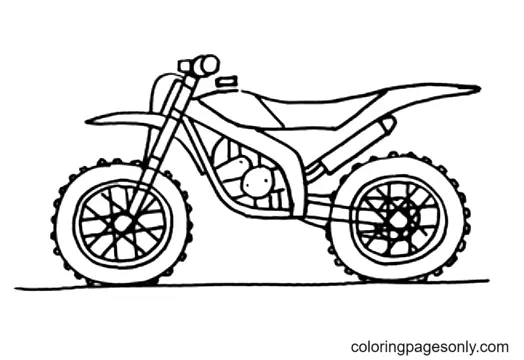 Desenhos de Bicicleta Suja Para Colorir 11